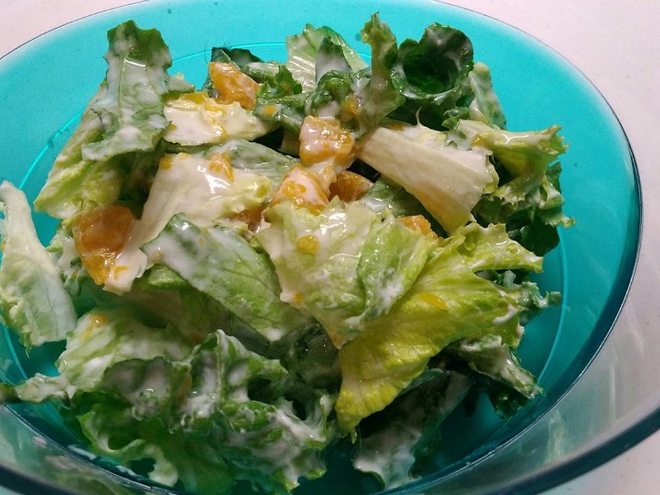 Salat mit Joghurt und Mandarinen von laurinschen| Chefkoch