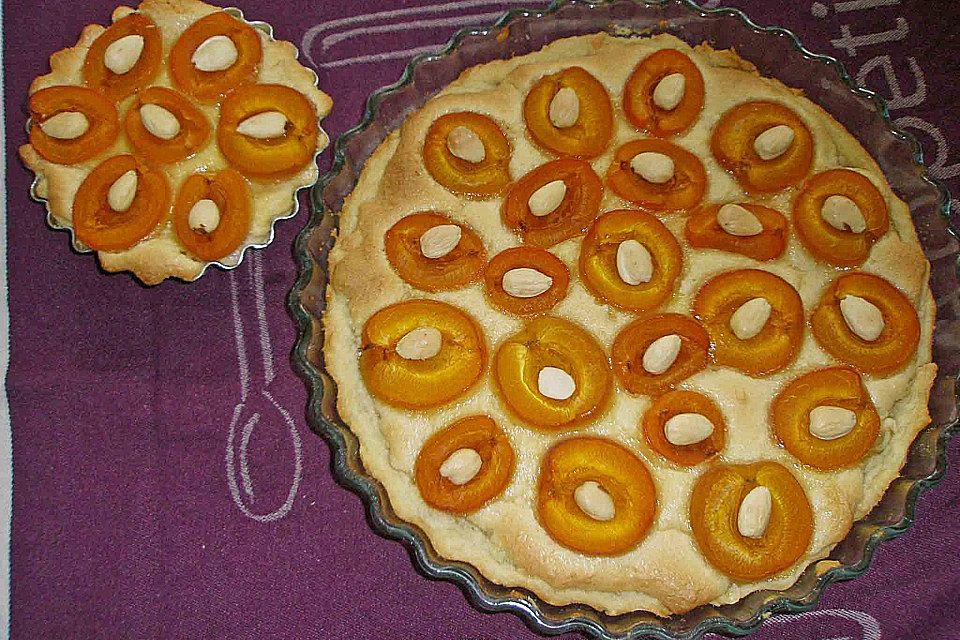 Tarte aux abricots mit Mandelflan