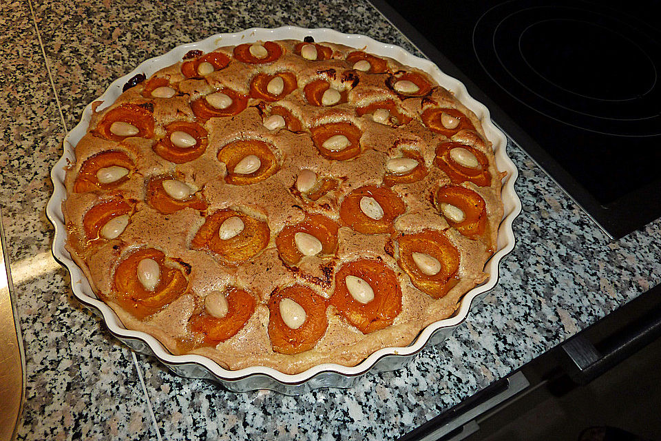 Tarte aux abricots mit Mandelflan