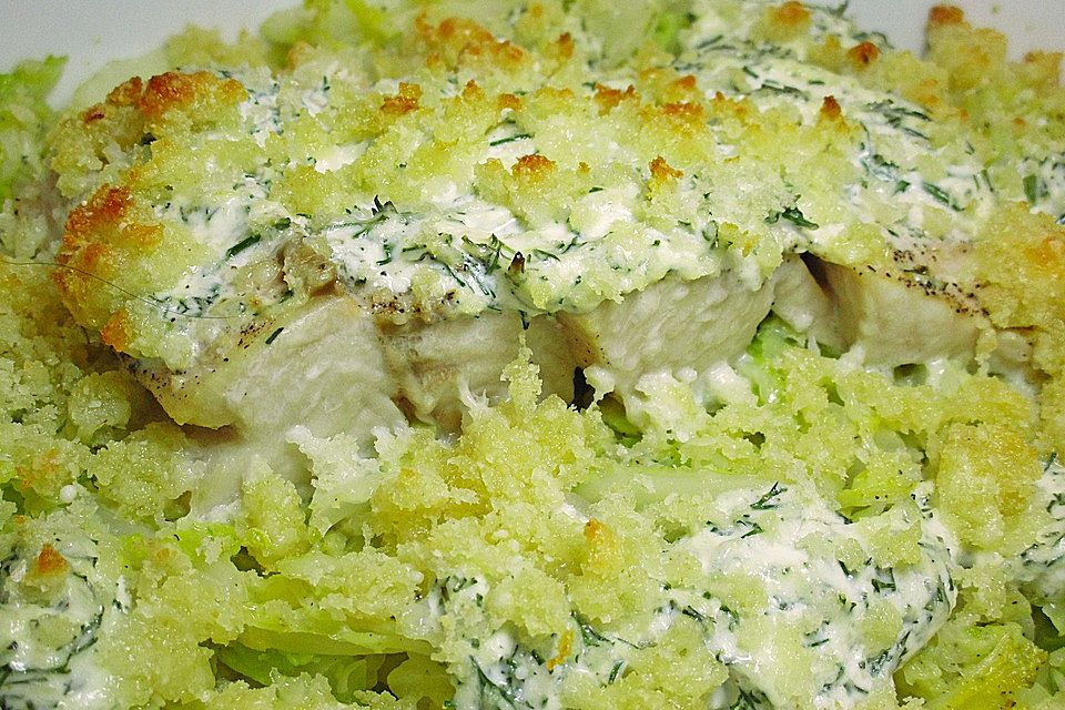 Wirsing-Lachs-Gratin