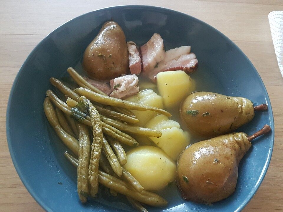 Bohnen, Birnen und Speck von Cleverle| Chefkoch