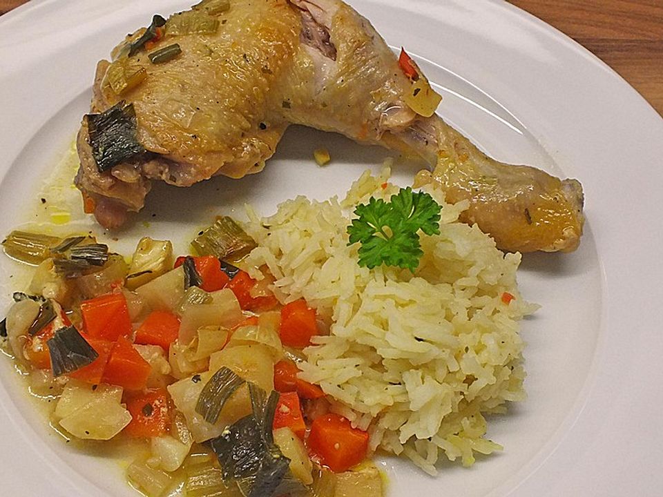 Geschmortes Huhn Mit Oliven - Rezepte Suchen