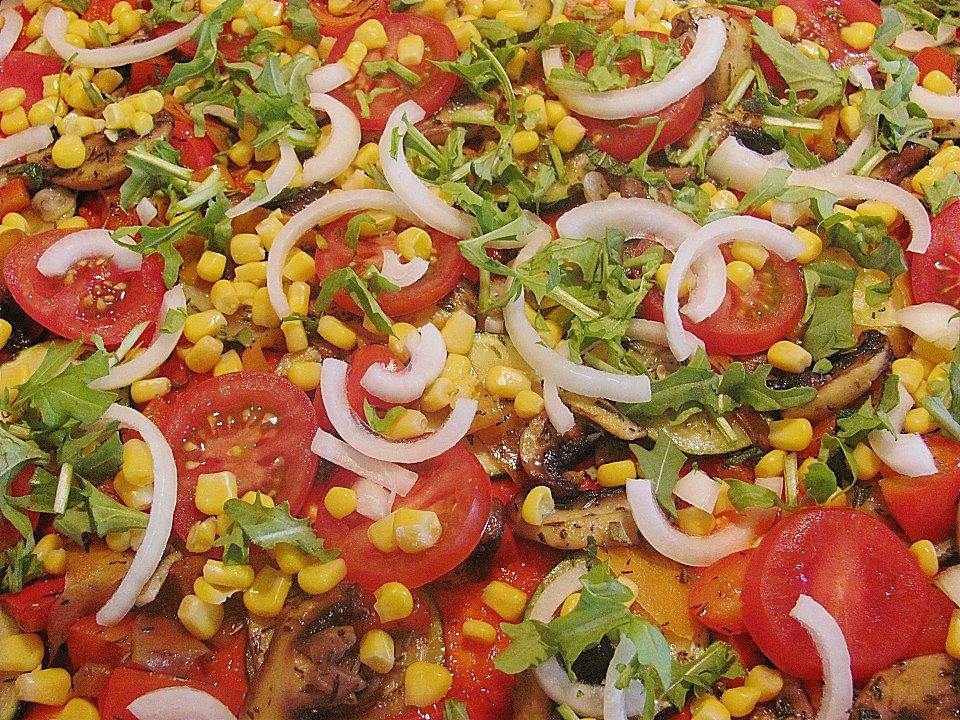 Frische Gemusepizza Kaliumreduziert Von Fiefhusener Chefkoch