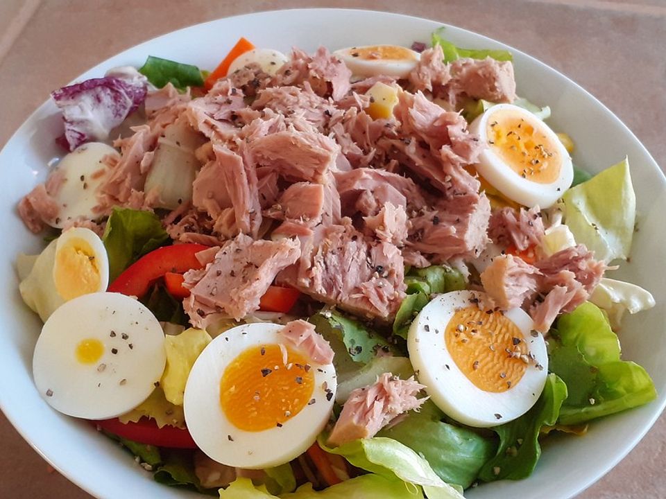 Bunter Salat mit Thunfisch von grobie32| Chefkoch