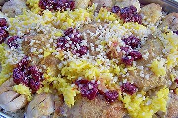 Albalo polo - Reis mit Hähnchen und Sauerkirschen
