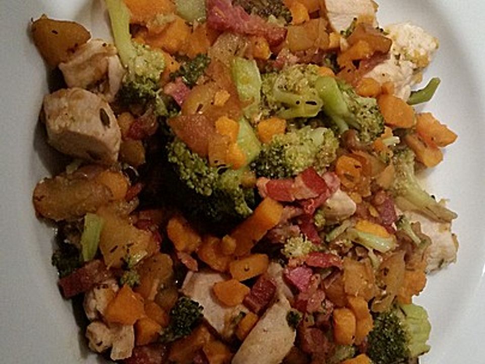 Chicken, Sweet Potatoes and Apple Skillet von apfel Chefkoch