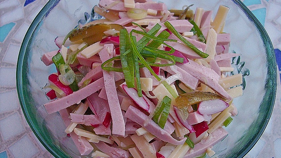 Wurst Kase Salat Mit Radieschen Von Barenmama Chefkoch