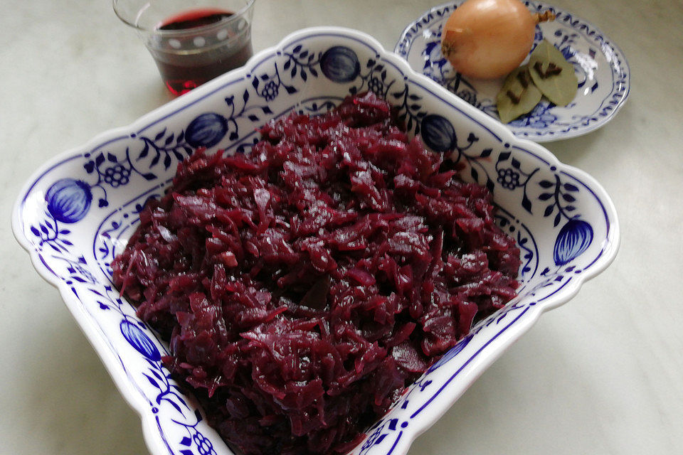 Rotkraut mit Schuss