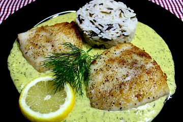 Fisch Mit Dill Curry Honig Sauce Von Mrgode Chefkoch 