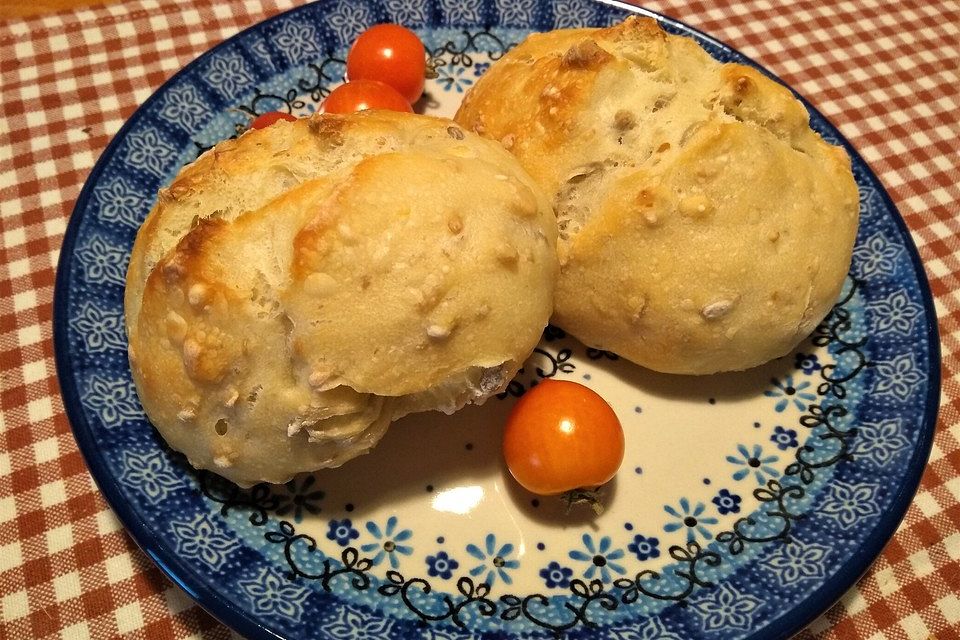 Knusprige Langschläferbrötchen