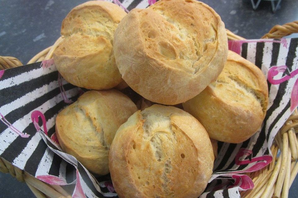 Knusprige Langschläferbrötchen