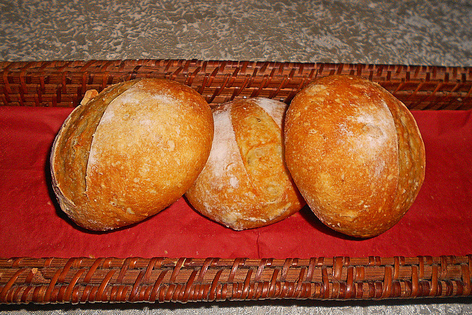 Knusprige Langschläferbrötchen