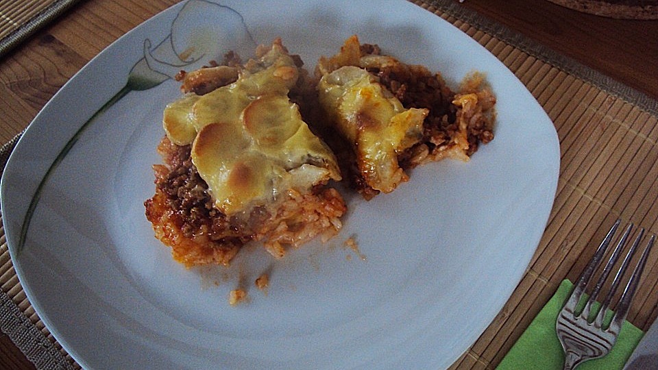 Reisauflauf mit Hackfleisch und Bananen von MissPebbles| Chefkoch