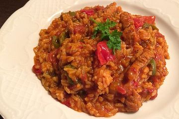 Serbisches Reisfleisch im Schnellkochtopf