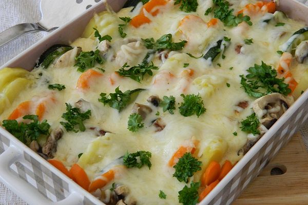 Schweinefilet im Gemüse-Gratin von Juulee | Chefkoch Schweinefilet im Gemüse-Gratin von Juulee | Chefkoch