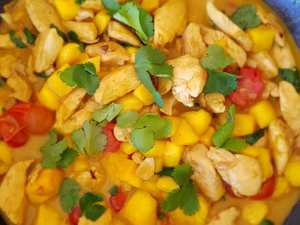 Brasilianisches Hühnchen mit Kokosmilch und Mango von Natascha1983 ...