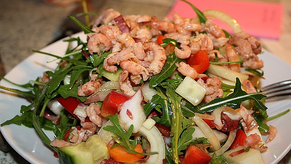 Grosser Gemischter Salat Mit Nordseekrabben Von Glutenoglutanos Chefkoch 