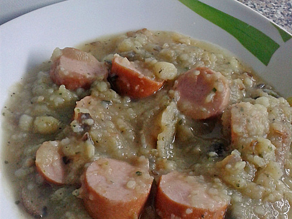 Kartoffelsuppe mit Bockwurst von blondesDornröschen | Chefkoch