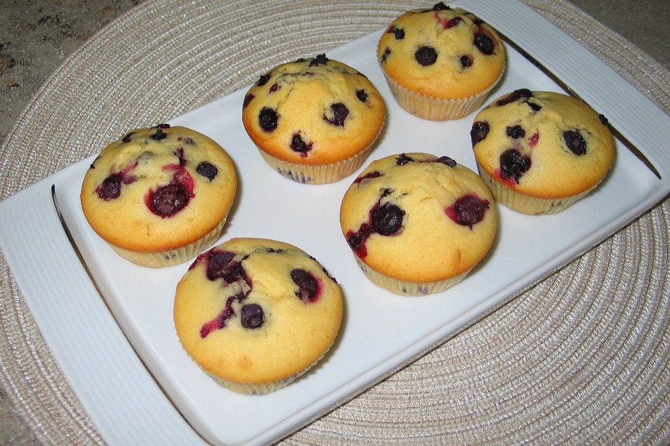 Blaubeer-Vanille-Muffins