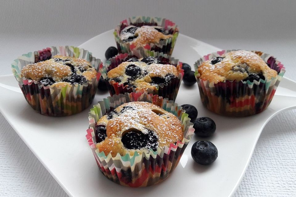 Blaubeer-Vanille-Muffins