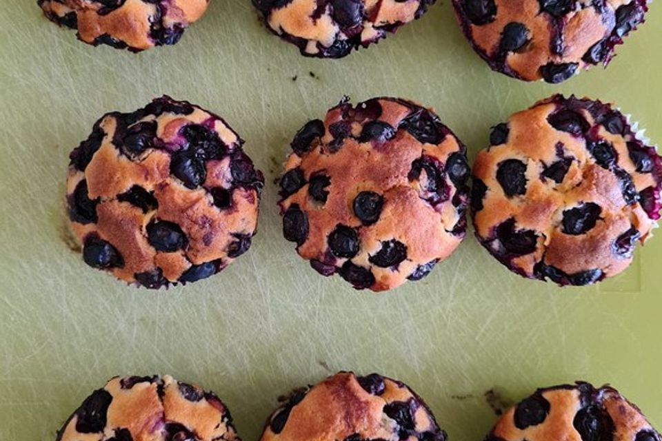 Blaubeer-Vanille-Muffins