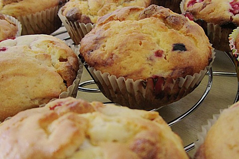 Weiße Schokoladen-Muffins