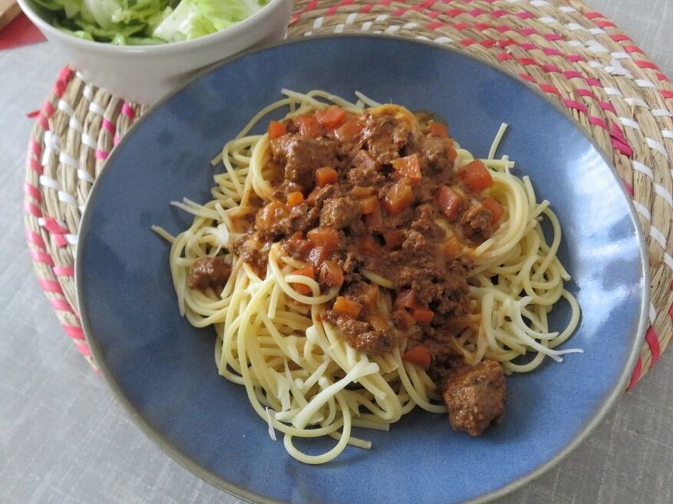 Spaghetti mit feiner Hackfleischsauce von Pumpkin-Pie| Chefkoch