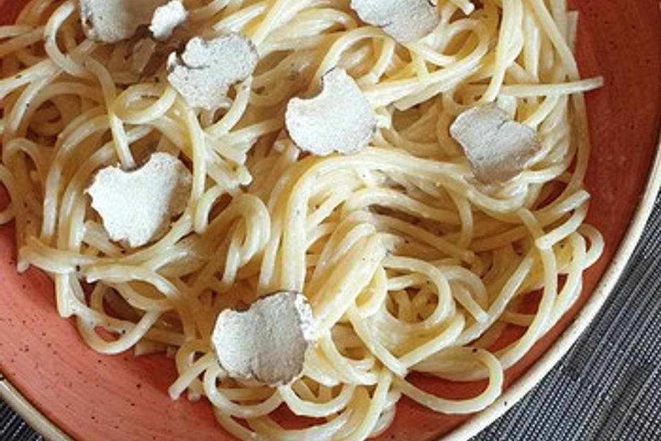 Capellini in Trüffel-Sahnesauce