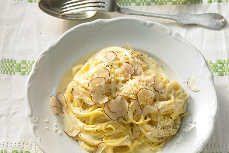 Capellini in Trüffel-Sahnesauce