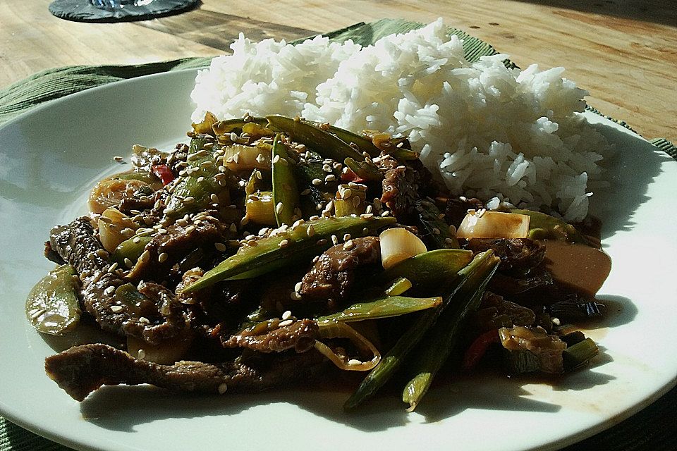 Beef Teriyaki Style