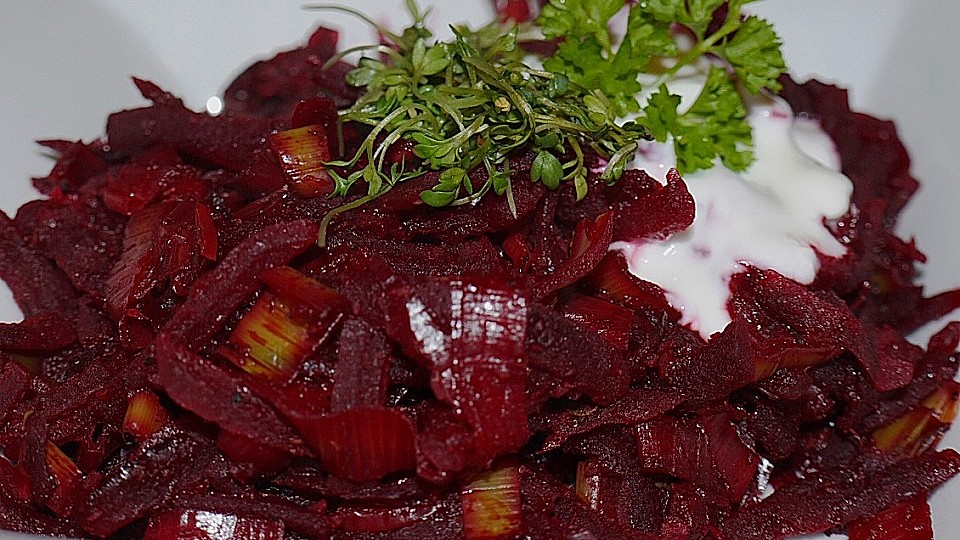 Rote Bete Gemuse Mit Meerrettich Und Lauch Von Shinysummer Chefkoch