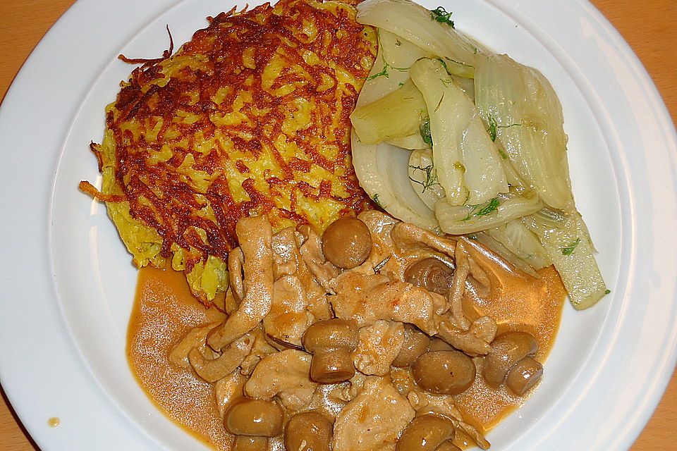 Zürcher Kabsgeschnetzeltes mit Kartoffelrösti