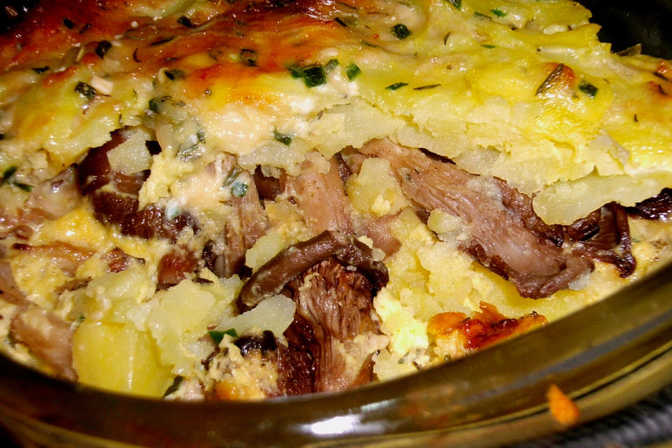 Austernpilz - Kartoffelgratin