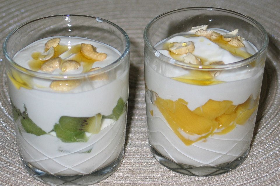 Quarkspeise mit Mango