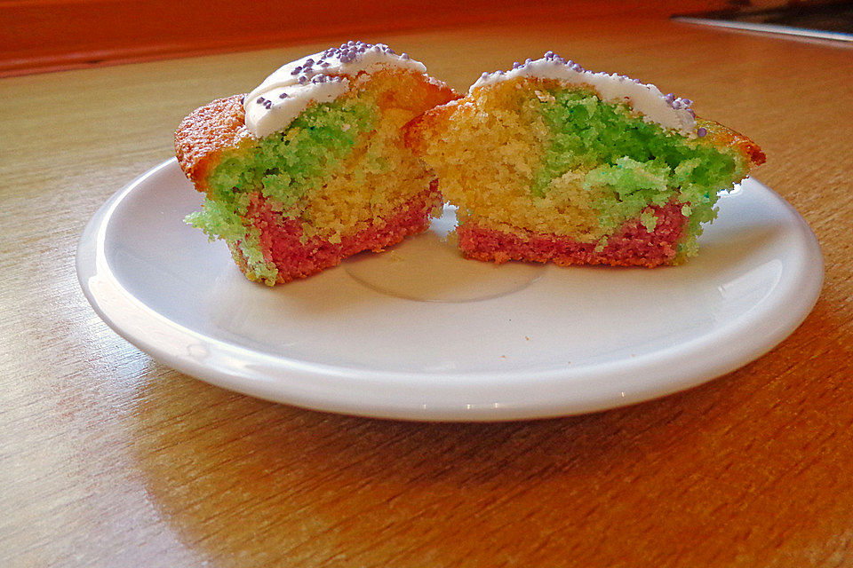 Regenbogen - Muffins