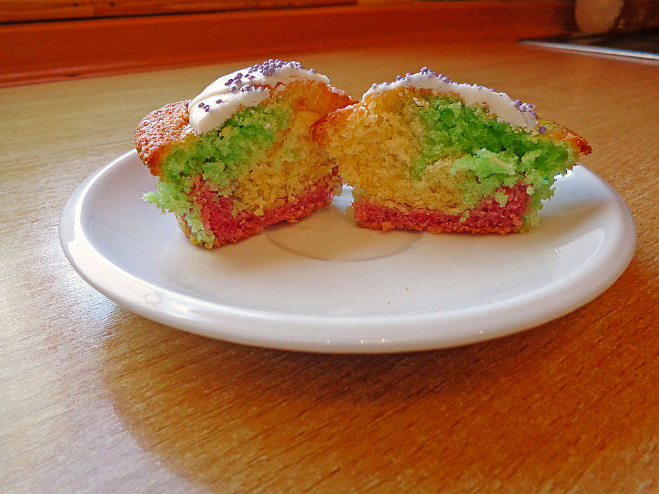 Regenbogen - Muffins von Chrissy79| Chefkoch