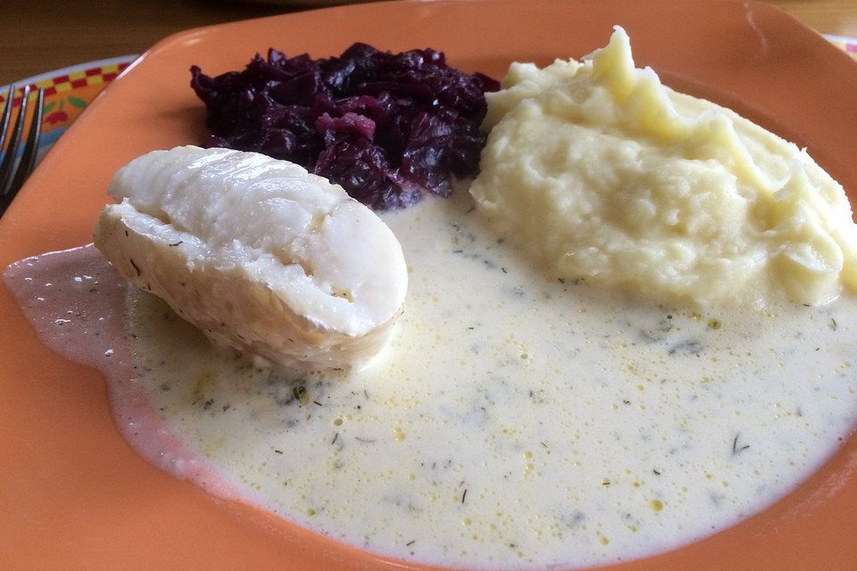 Fischfilet in Petersiliensoße