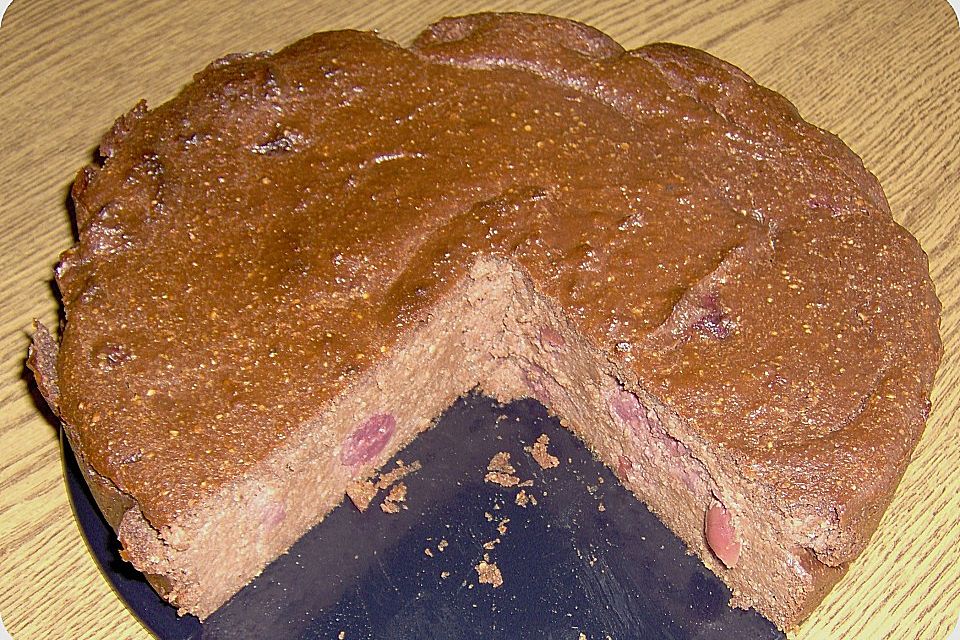 Quark-Erdnuss-Kirsch-Reiskuchen