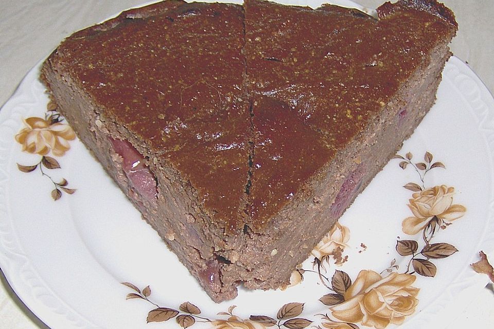 Quark-Erdnuss-Kirsch-Reiskuchen