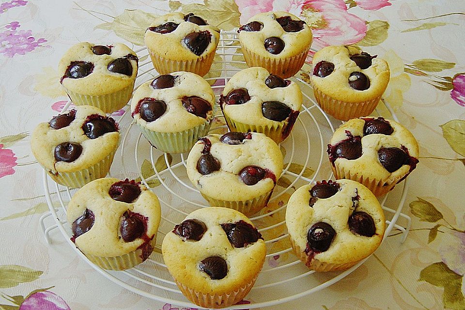 Schokoladen-Kirsch Muffins