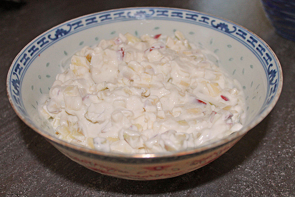 Apfelquark mit Cornflakes