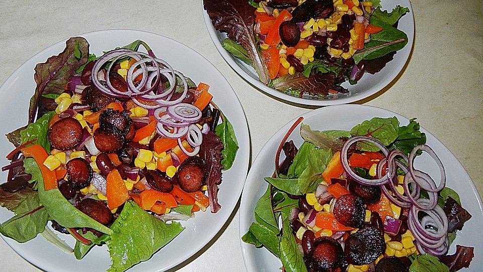 Blackys Bohnensalat mit Mais und Cabanossi | Recipe Cart
