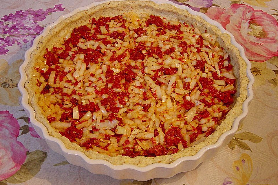 Tomaten-Zwiebel-Quiche