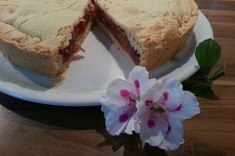 Gedeckter Pflaumenkuchen nach Beatrix Art