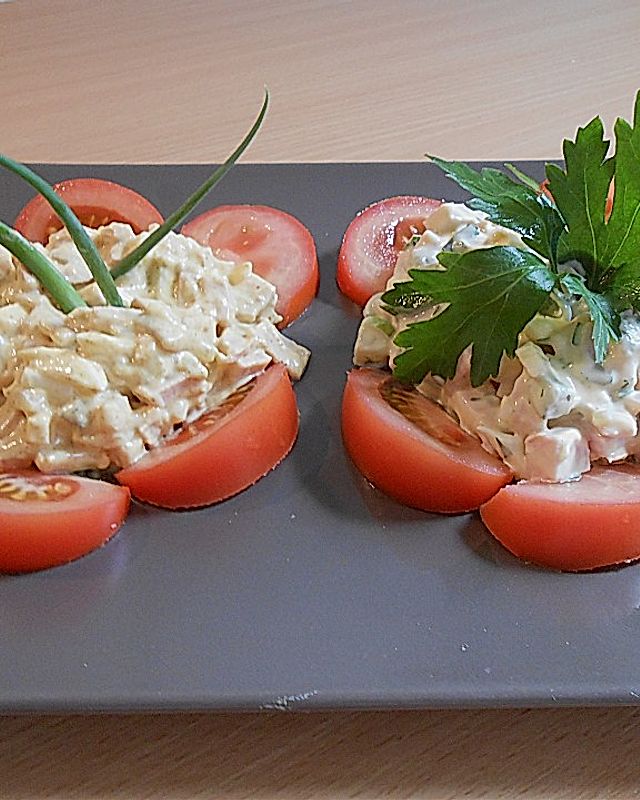 Nicis Fleisch-Eier-Wurst Currysalat