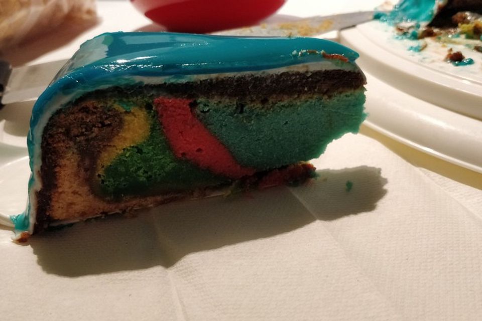 Regenbogenkuchen