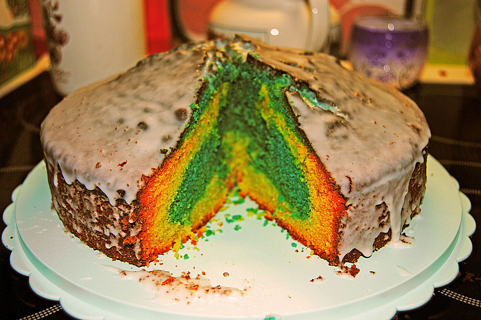 Regenbogenkuchen