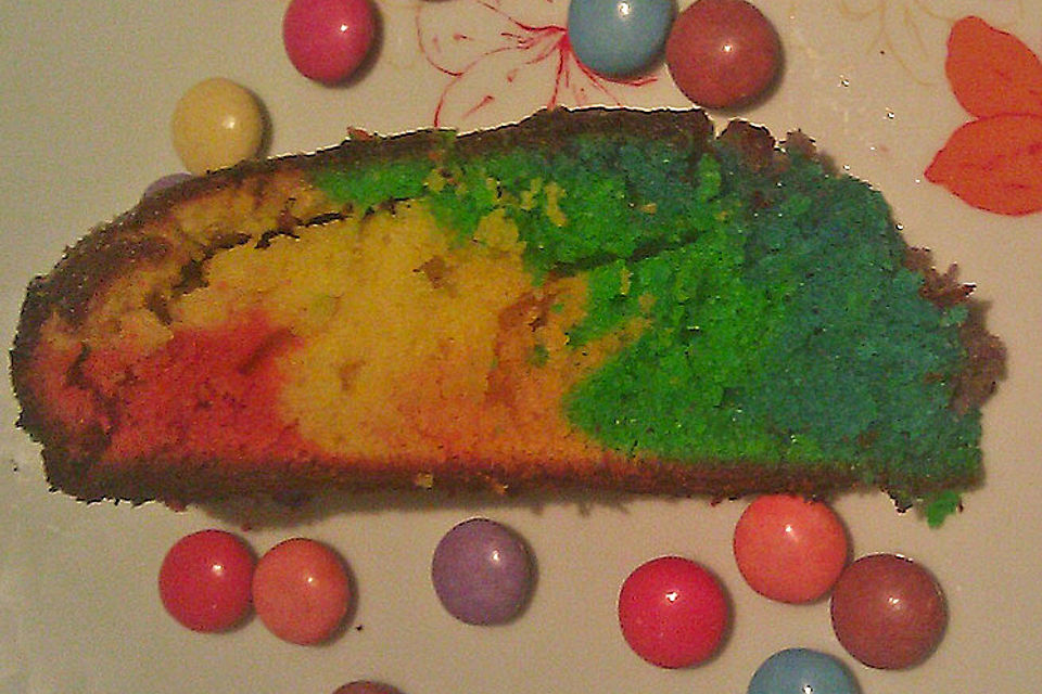 Regenbogenkuchen