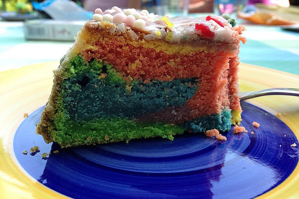 Regenbogenkuchen