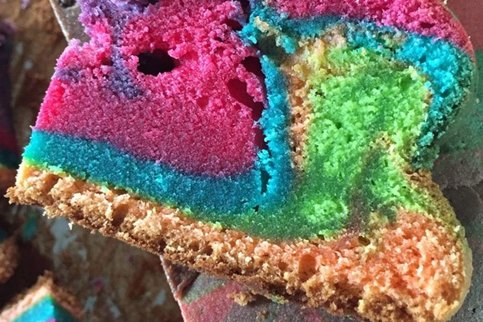 Regenbogenkuchen